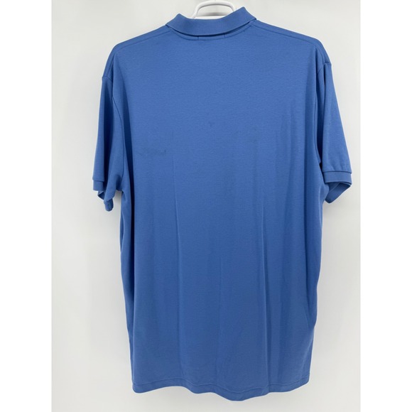 New Mens Polo Ralph Lauren XL Blue Short Sleeve Orange Pony Logo See Pics - Picture 2 of 7